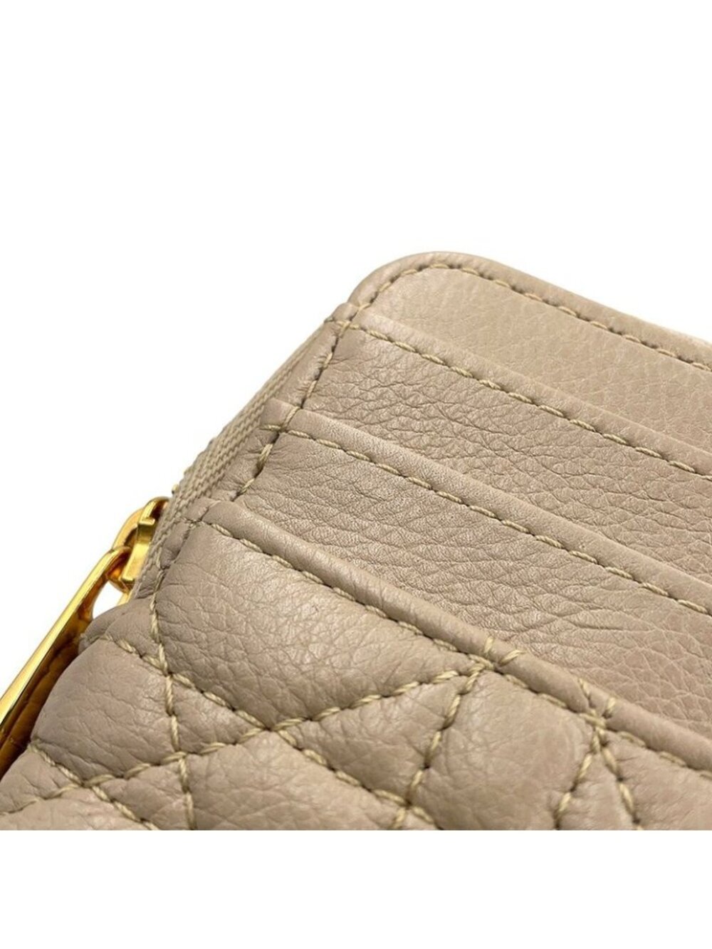 Dior Coin Case Cannage Caro Lavender Wallet Calf Leather - Picture 8 of 10